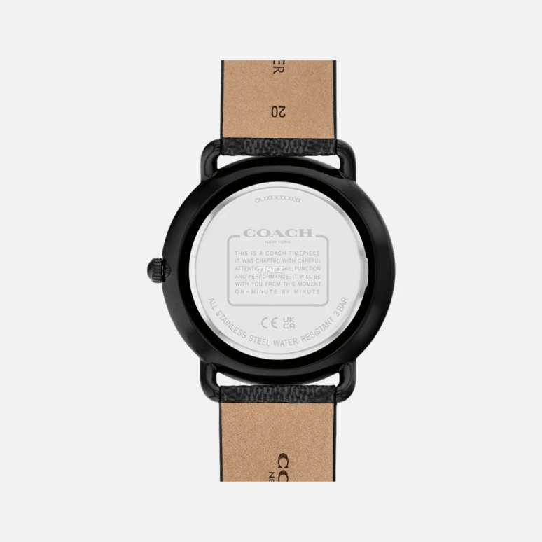COACH,Elliot 41mm,41mm,Stainless Steel,Black,Quartz,Hardlex,Round,14602673