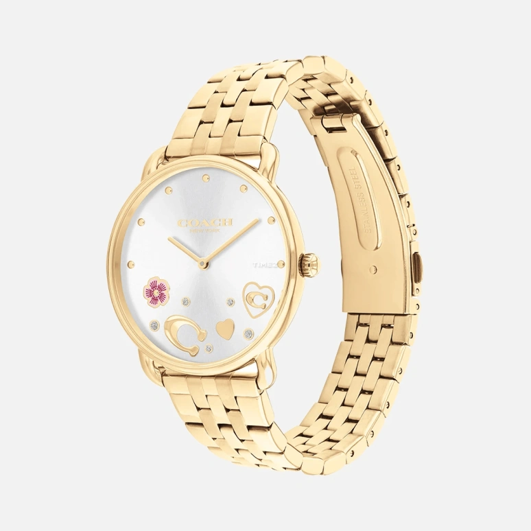 COACH,Elliot 36mm,36mm,Stainless Steel,Silver,Quartz,Hardlex,Round,14504349