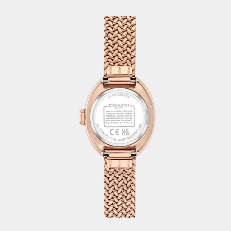 COACH,Sammy 22.50mm,22.50mm,Stainless Steel,Rose Gold,Quartz,Hardlex,Oval,14504568