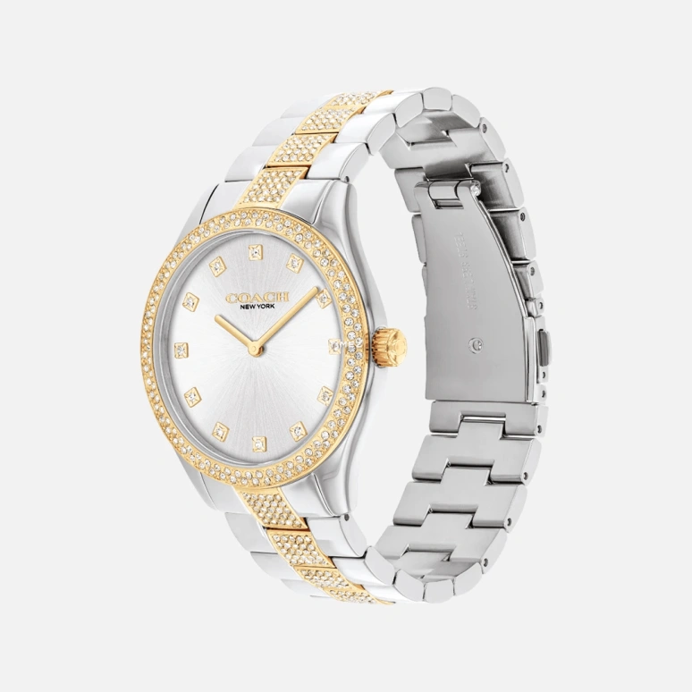 COACH,Brooks 38mm,38mm,Stainless Steel,Silver,Quartz,Hardlex,Round,14400034