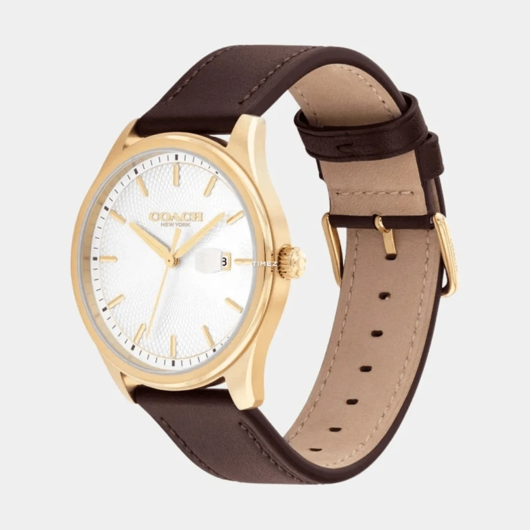 COACH,Oliver 41mm,41mm,Stainless Steel,Silver,Quartz,Day,Hardlex,14602756