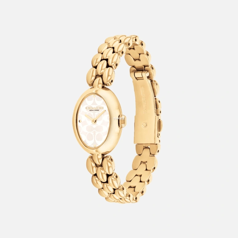 COACH,Sammy 22mm,22mm,Stainless Steel,Silver White,Quartz,Hardlex,Oval,14504417