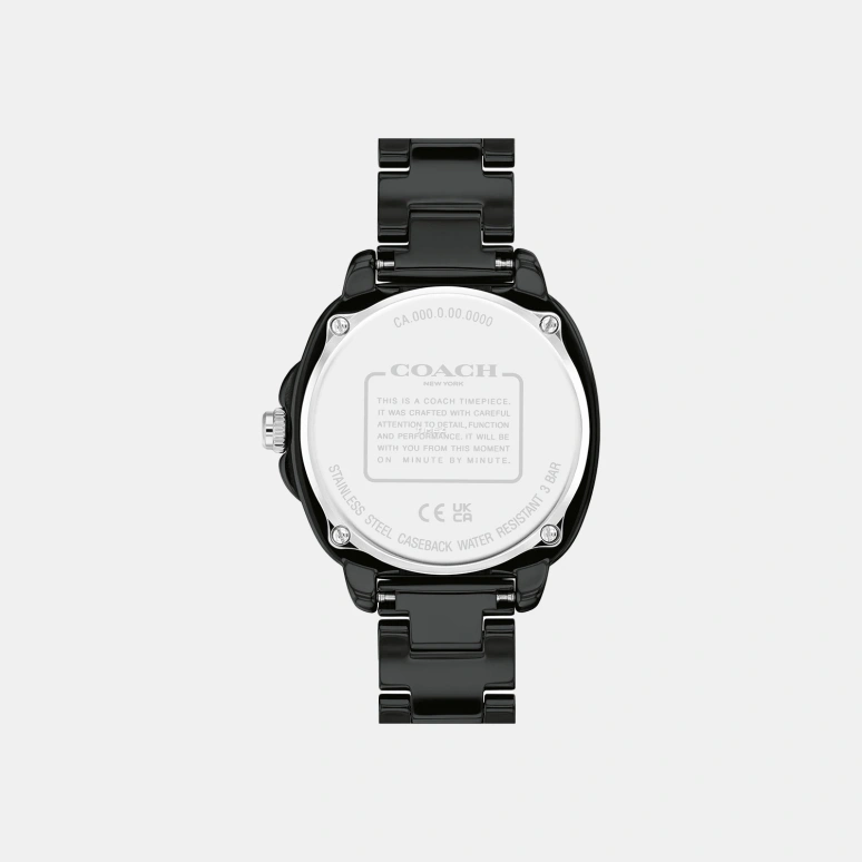 COACH,Kitt 34mm,34mm,Ceramic,Black,Quartz,Hardlex,Round,14504406