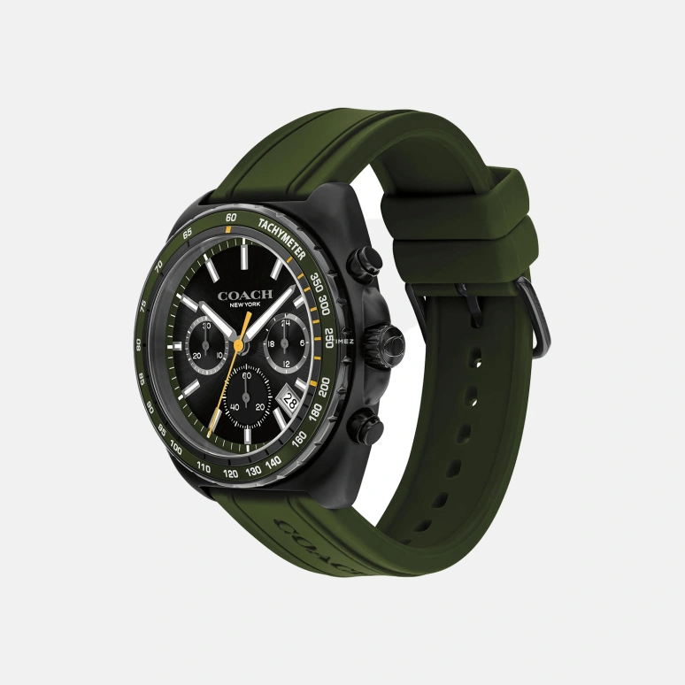 COACH,Charter 44mm,44mm,Stainless Steel,Black,Quartz,Chronograph,Day,14602707