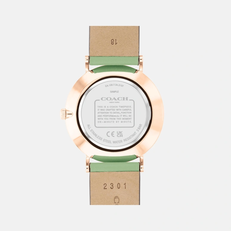COACH,Perry 36mm,36mm,Stainless Steel,Green,Quartz,Hardlex,Round,14503921