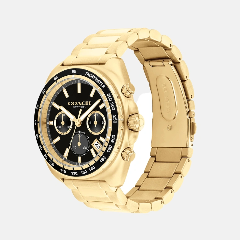 COACH,Charter 44mm,44mm,Stainless Steel,Black,Quartz,Chronograph,Day,14602703
