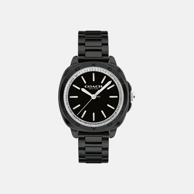 COACH,Kitt 34mm,34mm,Ceramic,Black,Quartz,Hardlex,Round,14504406