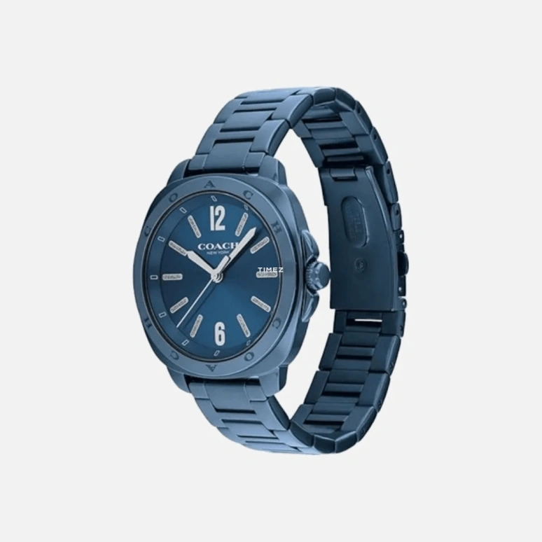 COACH,Kitt 38mm,38mm,Stainless Steel,Blue,Quartz,Cushion,14504476