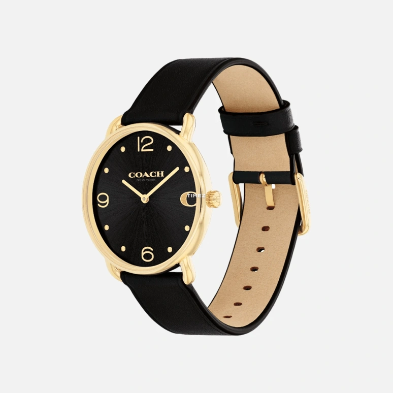 COACH,Elliot 36mm,36mm,Stainless Steel,Black,Quartz,Hardlex,Round,14504245