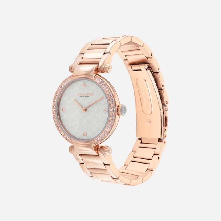 COACH,Cary 34mm,34mm,Stainless Steel,Grey,Quartz,Hardlex,Round,14504184