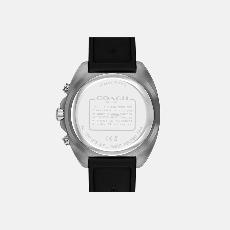 COACH,Charter 44mm,44mm,Stainless Steel,Black,Quartz,Chronograph,Day,14602709