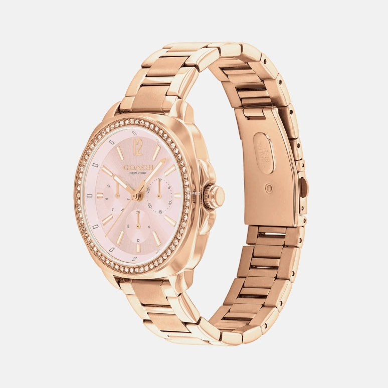 COACH,Kitt 38mm,38mm,Stainless Steel,Pink,Quartz,Chronograph,Date,Day,14504399