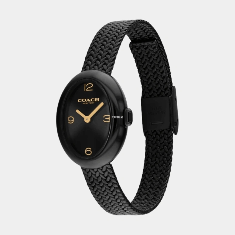 COACH,Sammy 22.50mm,22.50mm,Stainless Steel,Black,Quartz,Hardlex,Oval,14504569