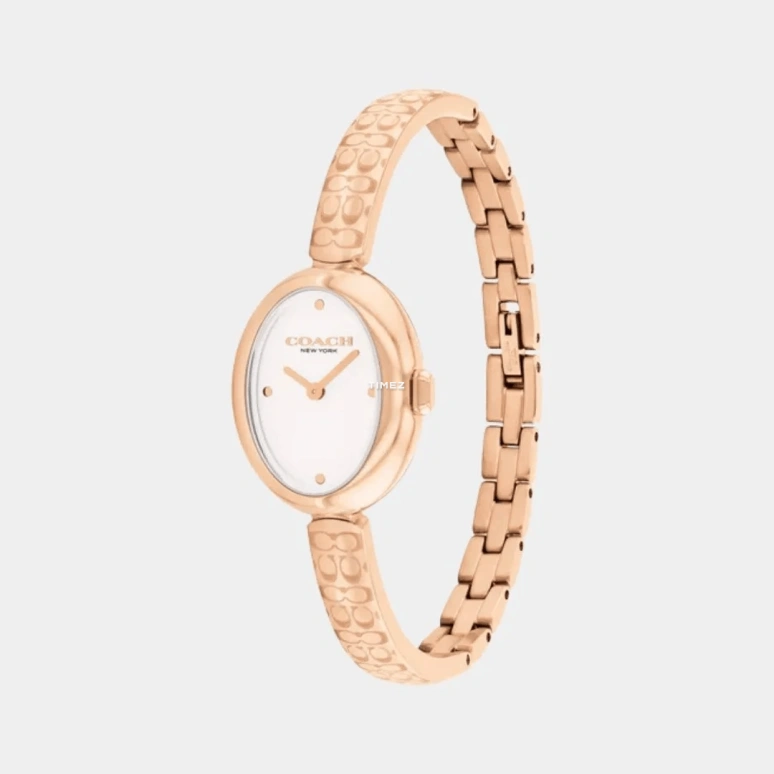 COACH,Sammy 22.50mm,22.50mm,Stainless Steel,White,Quartz,Hardlex,Oval,14504531