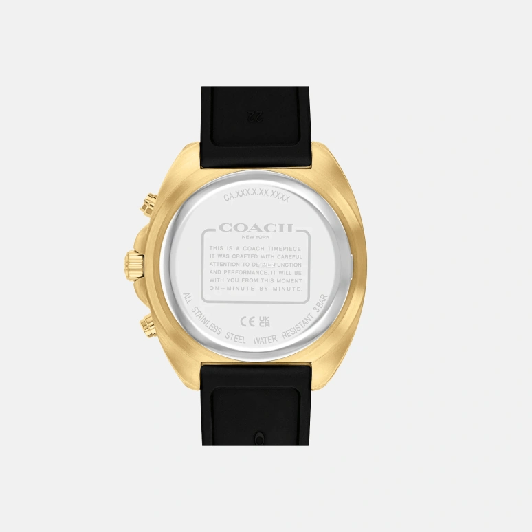 COACH,Charter 44mm,44mm,Stainless Steel,Black,Quartz,Chronograph,Day,14602708