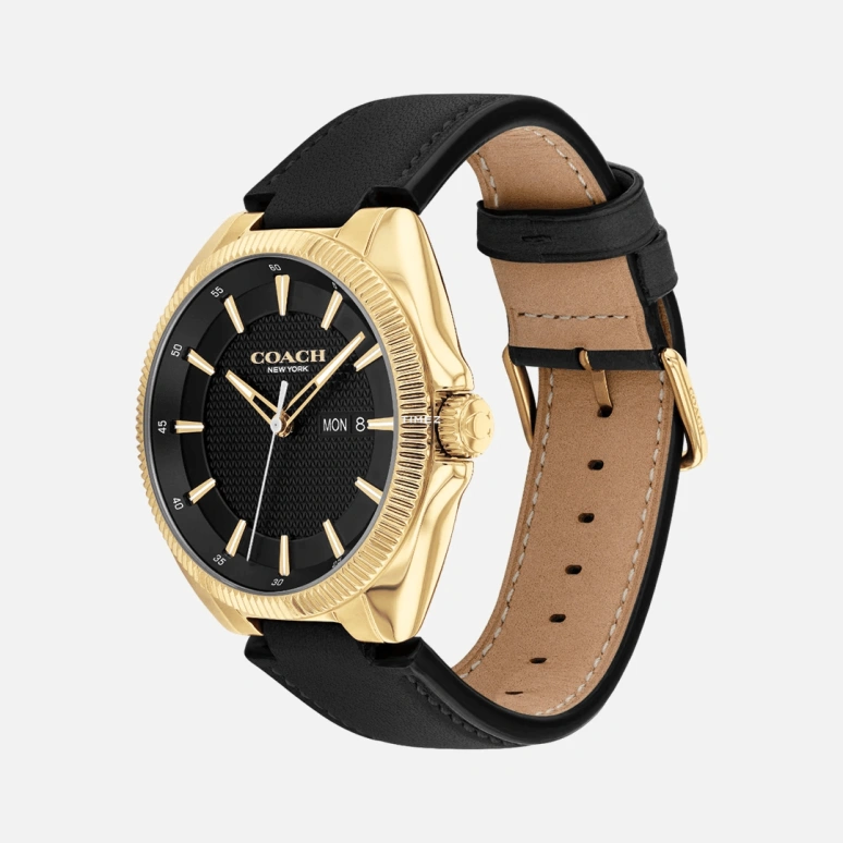 COACH,Jackson 45mm,45mm,Stainless Steel,Black,Quartz,Date,Day,14602692