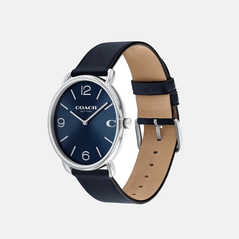 COACH,Elliot 41mm,41mm,Stainless Steel,Blue,Quartz,Hardlex,Round,14602649