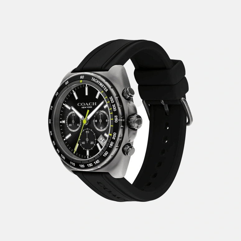 COACH,Charter 44mm,44mm,Stainless Steel,Black,Quartz,Chronograph,Day,14602709