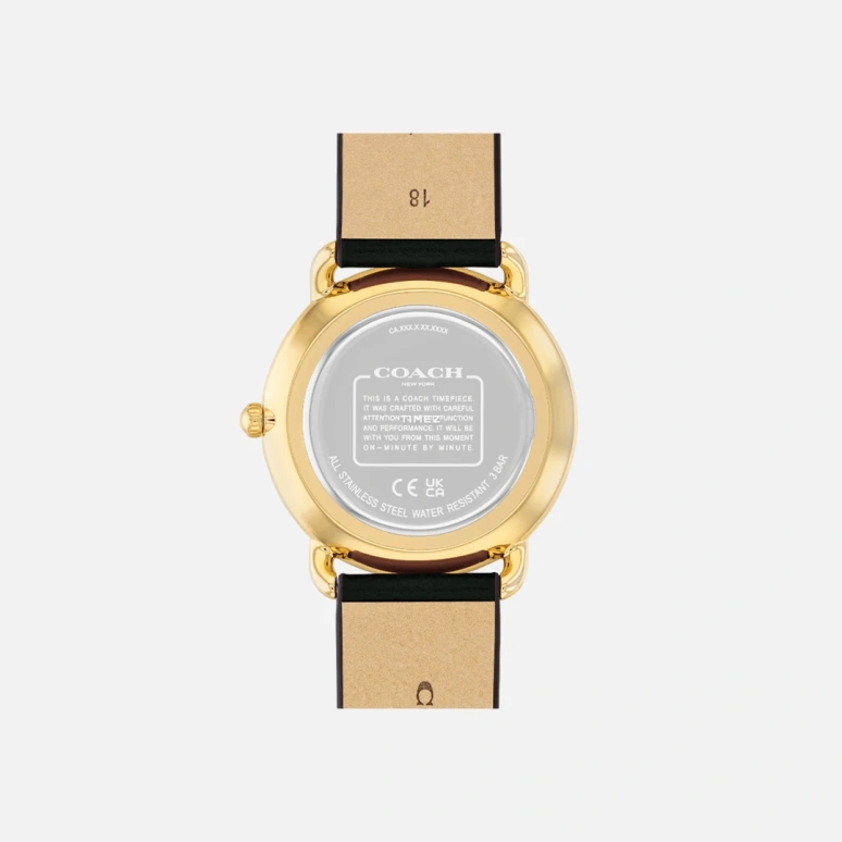 COACH,Elliot 36mm,36mm,Stainless Steel,Black,Quartz,Hardlex,Round,14504245