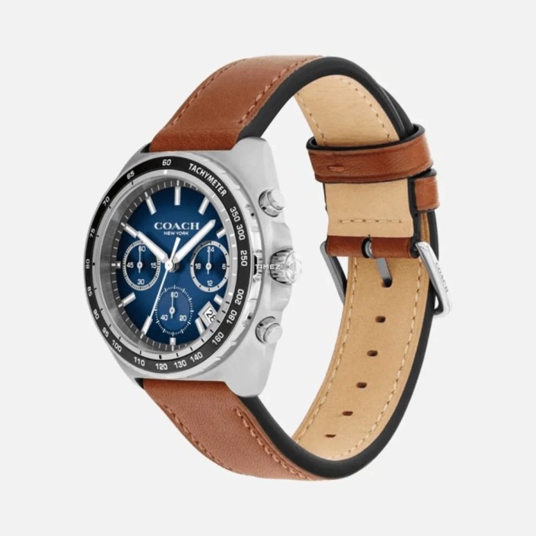 COACH,Charter 39mm,39mm,Stainless Steel,Blue,Quartz,Chronograph,Day,14602741