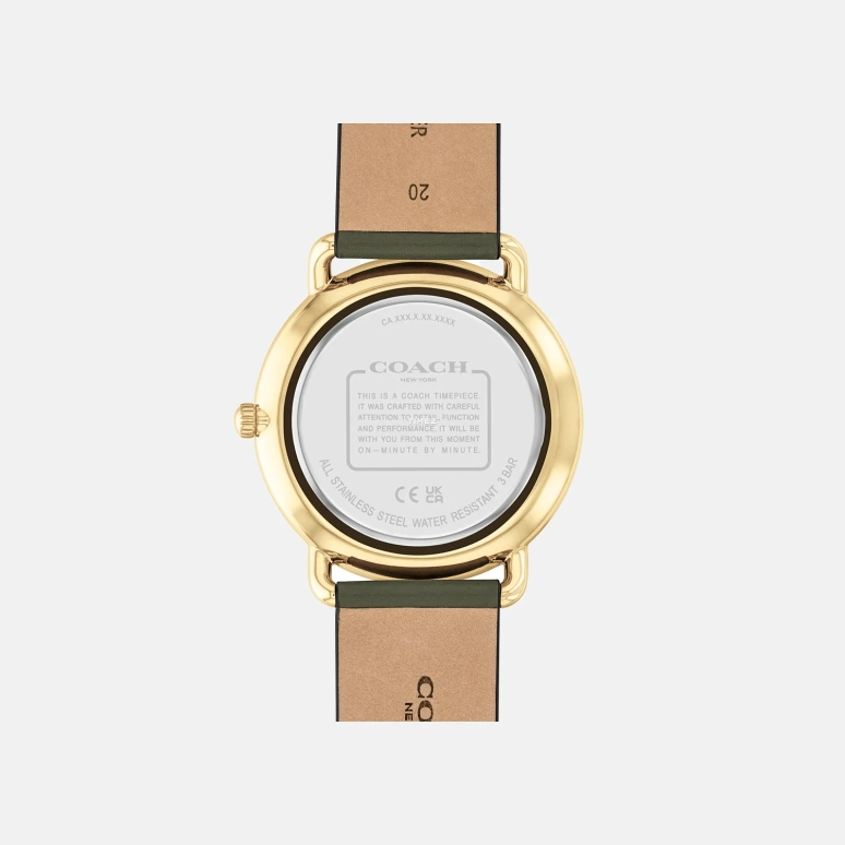 COACH,Elliot 41mm,41mm,Stainless Steel,Green,Quartz,Hardlex,Round,14602723