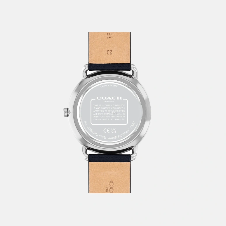 COACH,Elliot 41mm,41mm,Stainless Steel,Blue,Quartz,Hardlex,Round,14602649