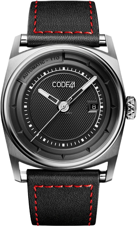 CODE41,Anomaly-02 42mm,42mm,Stainless Steel,Black,Automatic,Chronograph,Date,AN02,AN02-IN-BK-ST-LEA-COU-SP