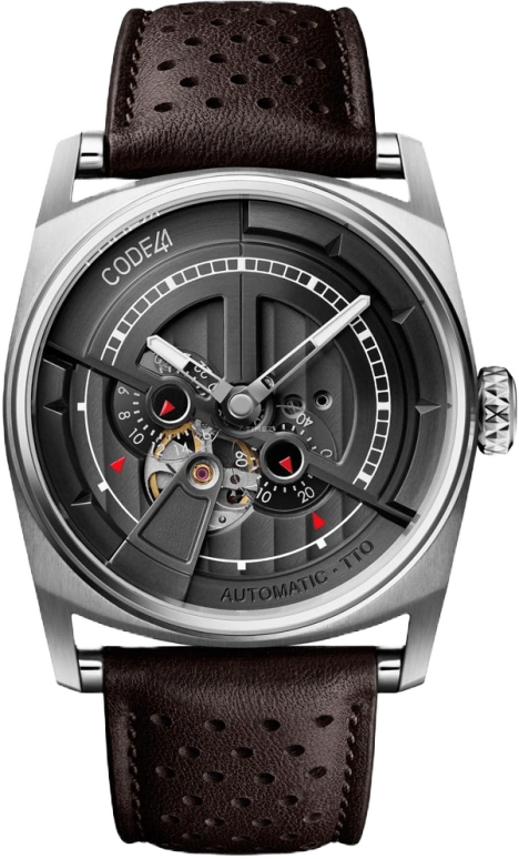 CODE41,Anomaly-01 42mm,42mm,Stainless Steel,Black,Automatic,40hours,Sapphire,AN01,AN01-IN-BK-ST-PER-BR