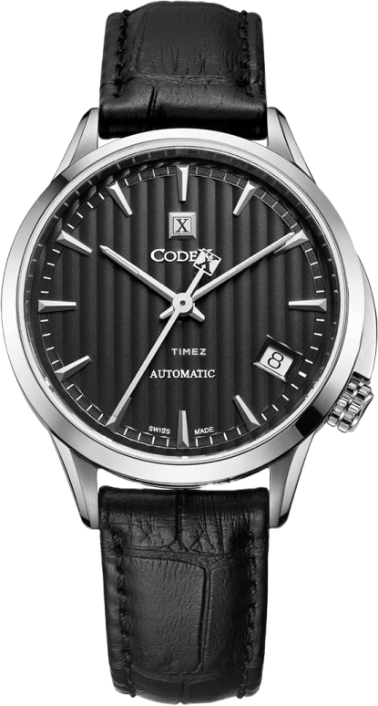 CODEX,CHAPEL 34mm,34mm,Stainless Steel,Stainless Steel,Black,Automatic,Day,Sapphire,Glass,1201,1201.01.0101.I01