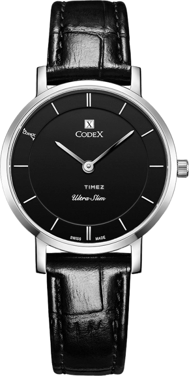 CODEX,CHAPEL 29mm,29mm,Stainless Steel,Stainless Steel,Black,Quartz,Sapphire,Glass,Round,5801,5801.01.0101.I01