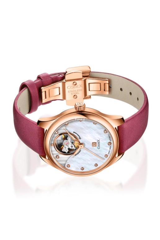 CODEX,INTEMPORELLE 34.50mm,34.50mm,Stainless Steel,Stainless Steel,Rose Gold,Silver,Automatic,Sapphire,Crystal Glass,Round,1213,1213.03.1304.S23