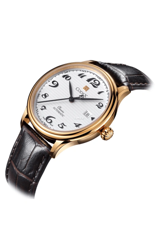 CODEX,CLASSIC 40mm,40mm,Stainless Steel,Stainless Steel,Rose Gold,White,Automatic,Day,Sapphire,Crystal Glass,1135,1135.03.0302.I05