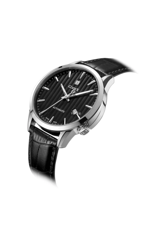 CODEX,CHAPEL 42mm,42mm,Stainless Steel,Stainless Steel,Black,Automatic,Day,Sapphire,Glass,1101,1101.01.0101.I01