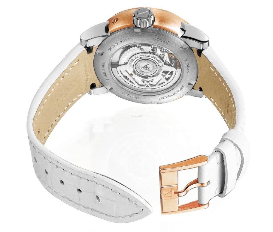 CODEX,IDENTITY 40mm,40mm,Stainless Steel,Stainless Steel,Rose Gold,White,Automatic,Moonphase,Day,3917,3917.12.0104.I04