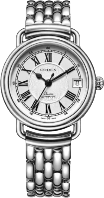 CODEX,CLASSIC 31.50mm,31.50mm,Stainless Steel,Stainless Steel,White,Automatic,Day,Sapphire,Crystal Glass,1253,1253.01.0102.B01