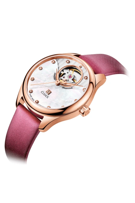 CODEX,INTEMPORELLE 34.50mm,34.50mm,Stainless Steel,Stainless Steel,Rose Gold,Silver,Automatic,Sapphire,Crystal Glass,Round,1213,1213.03.1304.S23