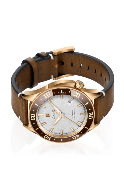 CODEX,INTEMPORELLE 42mm,42mm,Bronze,Silver,Automatic,Day,Sapphire,Crystal Glass,1101,1101.26.0302.L06