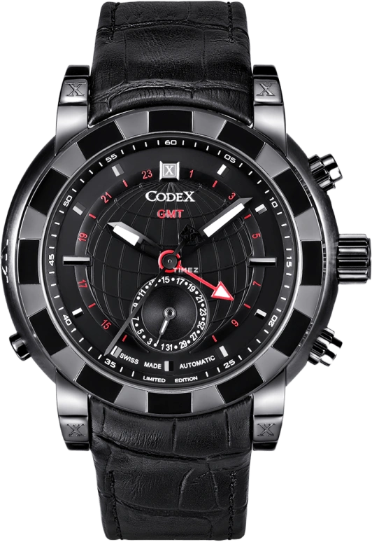 CODEX,IDENTITY 44mm,44mm,Stainless Steel,Stainless Steel,Black,Automatic,Day,Sapphire,Glass,4411,4411.02.0201.I01