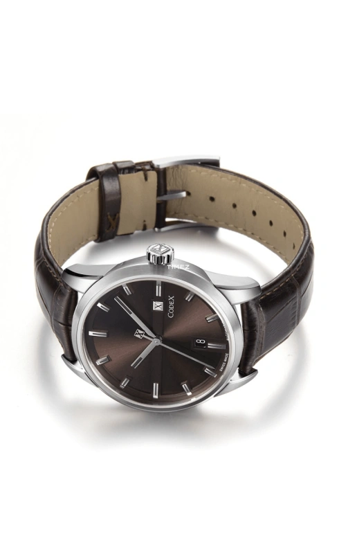 CODEX,INFINITY 41mm,41mm,Stainless Steel,Stainless Steel,Brown,Automatic,Day,Sapphire,4101,4101.14.0105.I05