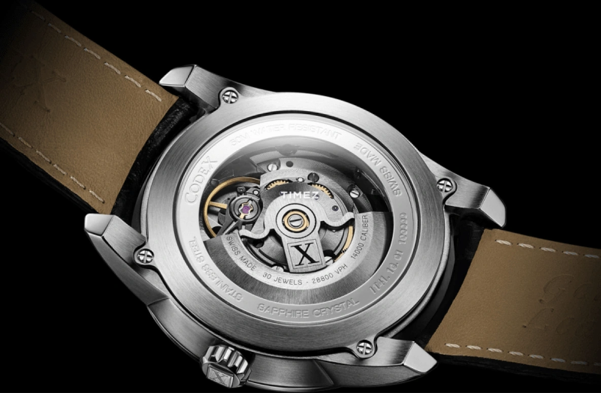 CODEX,INFINITY 41mm,41mm,Stainless Steel,Stainless Steel,Black,Automatic,Day,Sapphire,4101,4101.16.0101.I01