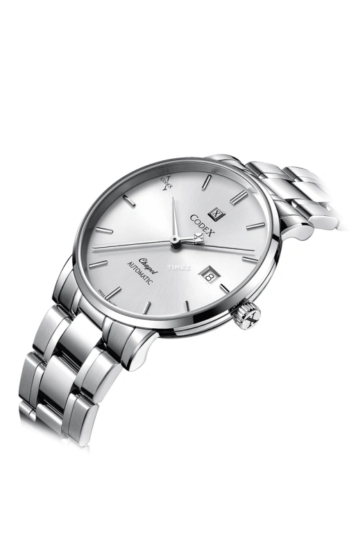 CODEX,CHAPEL 40mm,40mm,Stainless Steel,Stainless Steel,Silver,Automatic,Day,Sapphire,1133,1133.01.0102.B01