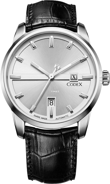 CODEX,INFINITY 41mm,41mm,Stainless Steel,Stainless Steel,Silver,Automatic,Day,Sapphire,4101,4101.14.0102.I01