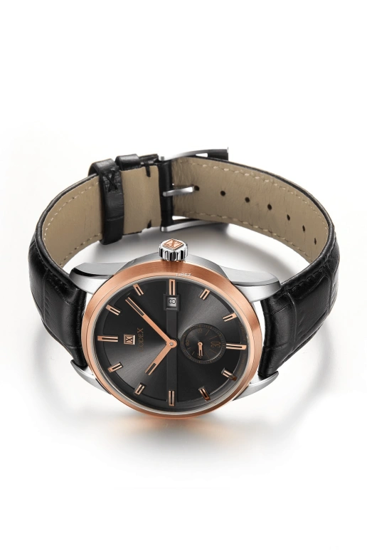 CODEX,INFINITY 41mm,41mm,Stainless Steel,Stainless Steel,Rose Gold,Black,Automatic,Day,Sapphire,Crystal Glass,4107,4107.25.0314.I01