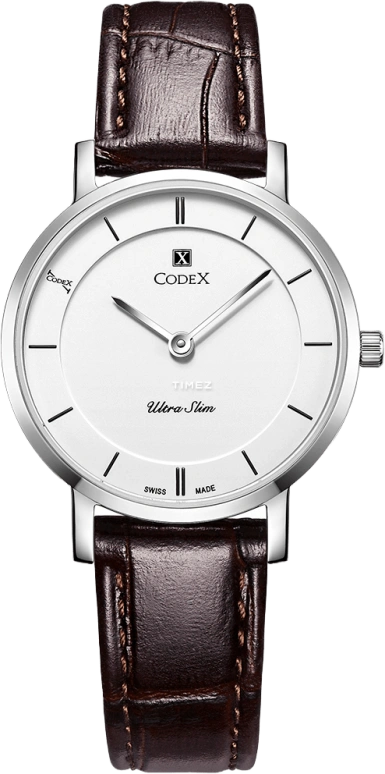 CODEX,CHAPEL 29mm,29mm,Stainless Steel,Stainless Steel,Silver White,Quartz,Sapphire,Glass,Round,5801,5801.01.0102.I05
