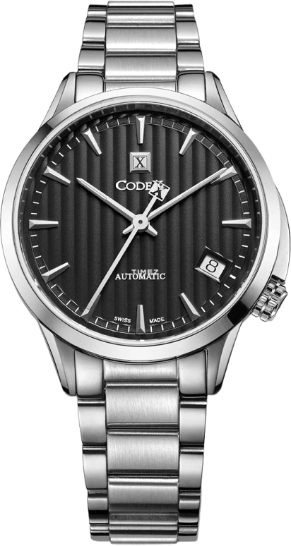 CODEX,CHAPEL 34mm,34mm,Stainless Steel,Stainless Steel,Black,Automatic,Day,Sapphire,Glass,1201,1201.01.0101.B02