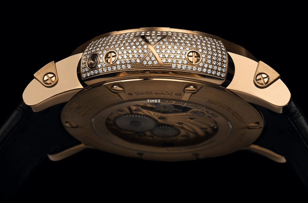 CODEX,IDENTITY 46.90mm,46.90mm,Rose Gold,Black,Handwound,Moonphase,Month,Date,Day,Sapphire,Glass,Round,4413,4413.13.0101.A01