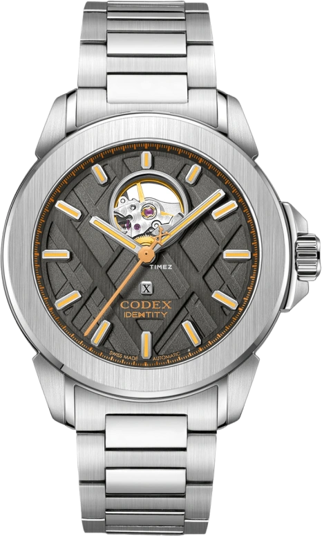 CODEX,IDENTITY 43mm,43mm,Stainless Steel,Grey,Automatic,Sapphire,Crystal Glass,Round,1139,1139.01.2711.B01
