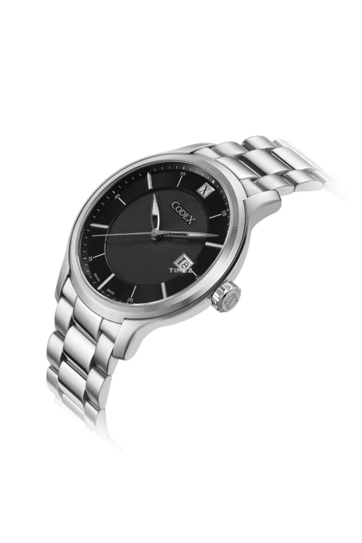 CODEX,INFINITY 43mm,43mm,Stainless Steel,Black,Quartz,Day,Sapphire,4301,4301.17.0301.B02