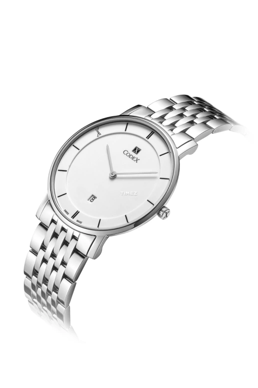 CODEX,CHAPEL 39mm,39mm,Stainless Steel,Stainless Steel,Silver White,Quartz,Day,Sapphire,Glass,5701,5701.01.0102.B01