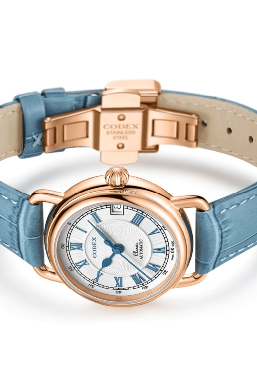 CODEX,CLASSIC 31mm,31mm,Stainless Steel,Stainless Steel,Silver White,Automatic,Day,Sapphire,Crystal Glass,1253,1253.03.2602.I21